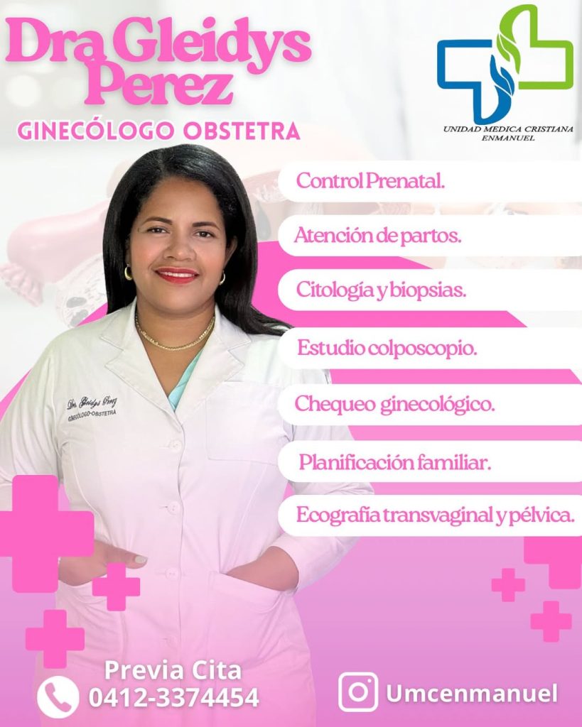 Dra Gleidys Pérez Ginecólogo-Obstetra Trabajamos bajo previa cita📅 agenda tu cita📞04123374454 .jpg